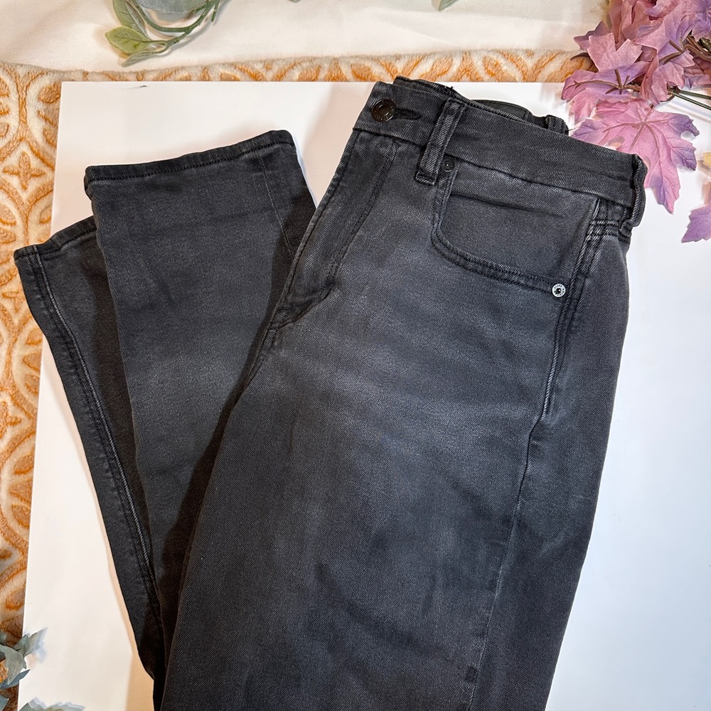 American Eagle Gray Black Denim Jeans